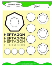 Geometrik Şekiller Çalışma Sayfaları